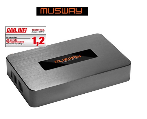 MUSWAY DSP-AMP D8v2 Digital 8-Kanal 8-KANAL CLASS D VERSTÄRKER MIT 10-KANAL DSP 600 WATT RMS