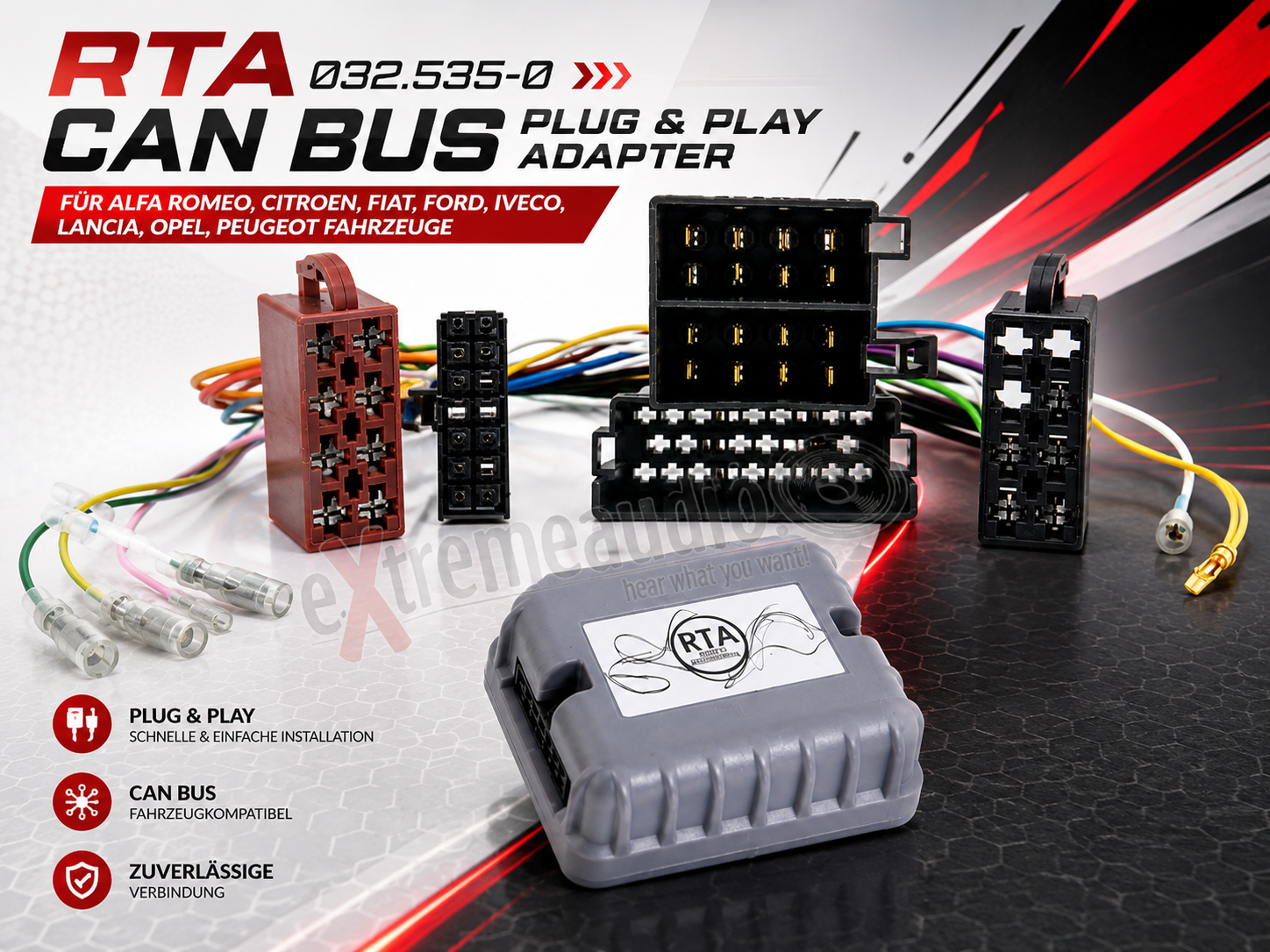 RTA 032.535-0 Possibile collegare bus & play adattatore per Fiat / Alfa con ISO