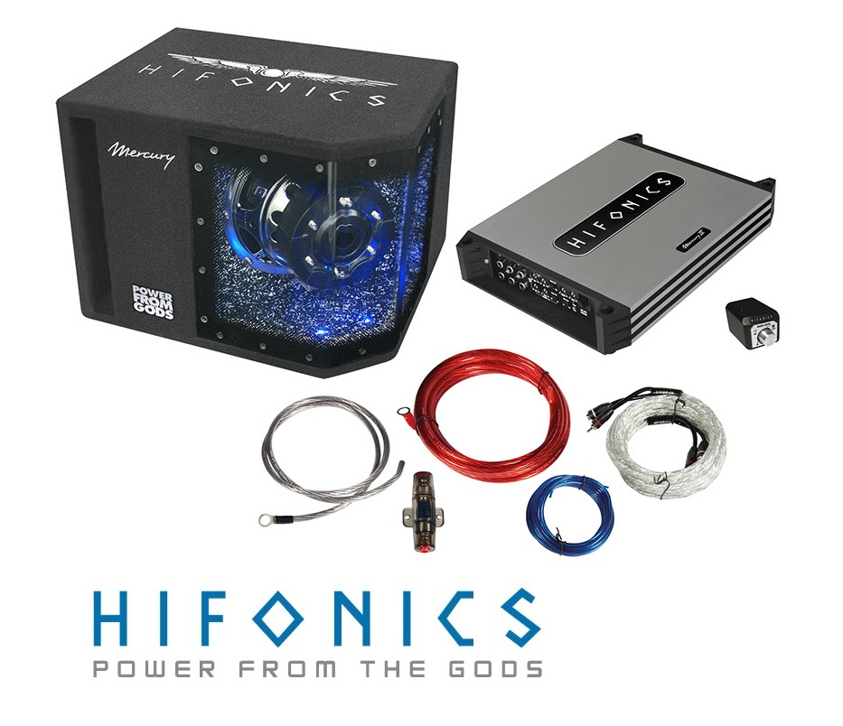 HIFONICS MBP1000.4 BASS PACK 4CH MBP 1000.4 (subwoofer + ampli + câble)