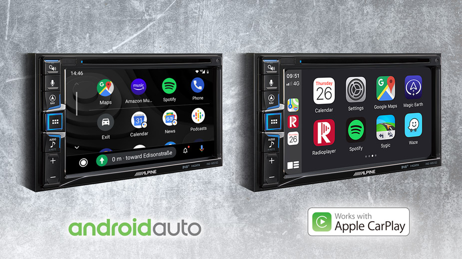 Alpine INE-W611DU Fiat Ducato 3, Peugeot Boxer 2, 6,5-Zoll Navigationssystem, Android Auto, Apple Carplay, Bluetooth / CD, DVD / USB / HDMI für Reisemobile und LKWs