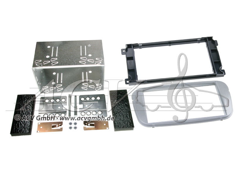 kit dinstallation Double-DIN pour Ford de lannée 2007 -> Couleur: argent 