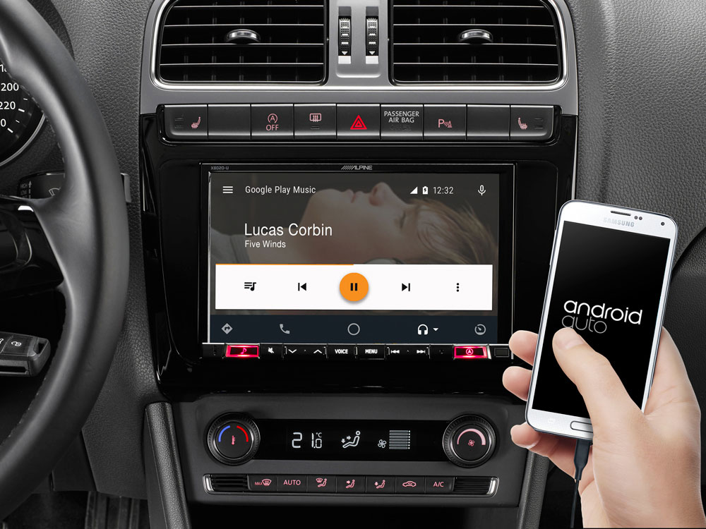 Alpine X803D-P6C 8-Zoll Premium-Infotainment-System für Volkswagen Polo 5 / GTI (6C) mit Navigationssystem, Apple CarPlay und Android Auto Unterstützung 