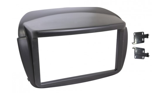 RTA 002.328P1-2 Double DIN mounting frame , black Fiat Doblo II Opel Combo D 11- >