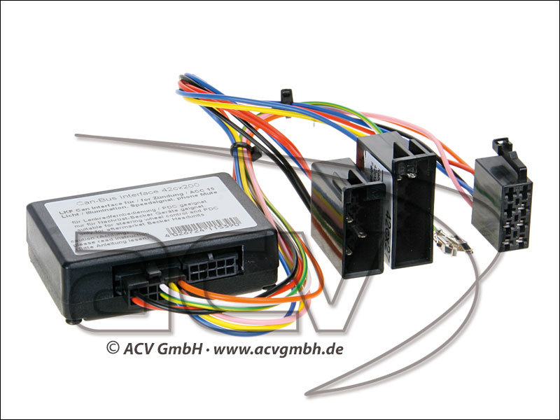 Volant adaptateur Mercedes C / E de classe avec 10-PIN ISO à Alpine 