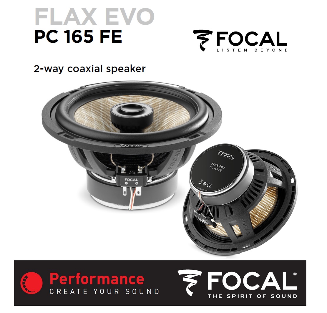 Focal Flax EVO PC165FE 2-Wege Coax 2-Weg 165 mm Koaxial-Lautsprecher 1 Paar