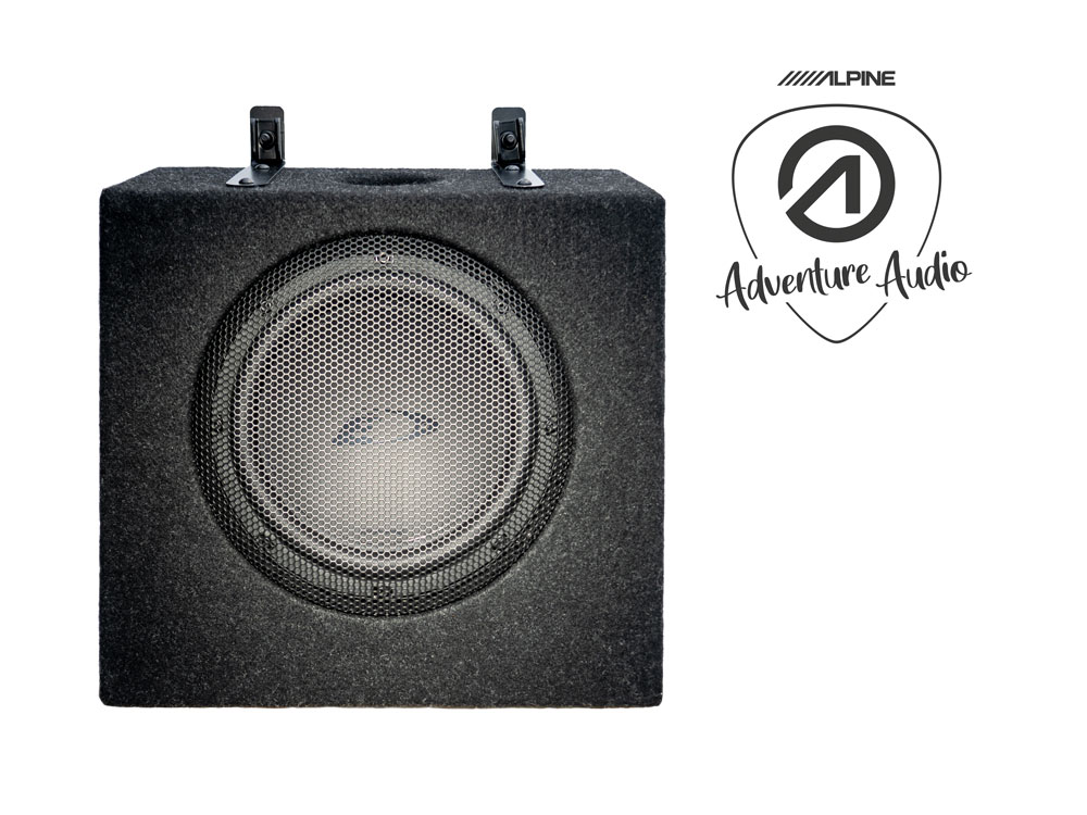 Alpine SWC-D84T6 Subwoofer Gehäuse für VW T6 & T6.1 VW Volkswagen T6, T6.1 Multivan, California, Transporter, Caravelle, 20 cm Woofer mit 300 Watt