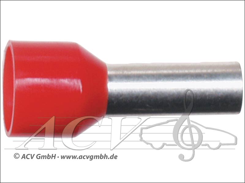 ACV 340100 Aderendhülsen 10,00 mm² 1 Stück rot