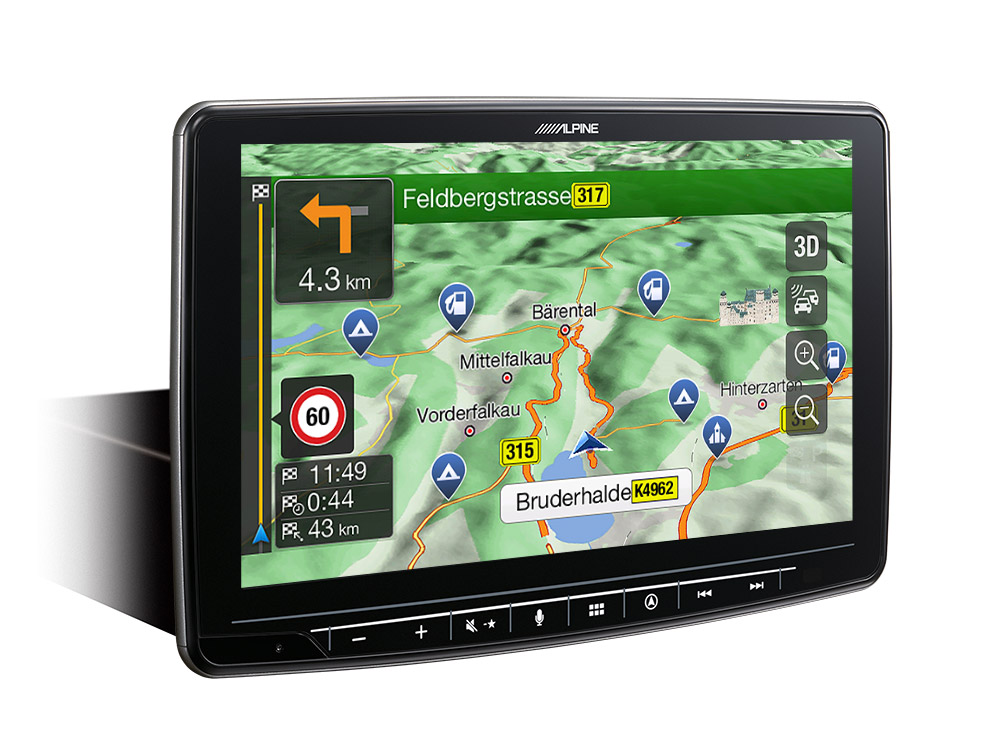 Alpine INE-F904T61 Autoradio Navigationssystem für VW T6.1 (7H / 7J) mit 9-Zoll-Touchscreen 1-DIN-Einbaugehäuse, DAB+, Apple CarPlay und Android   