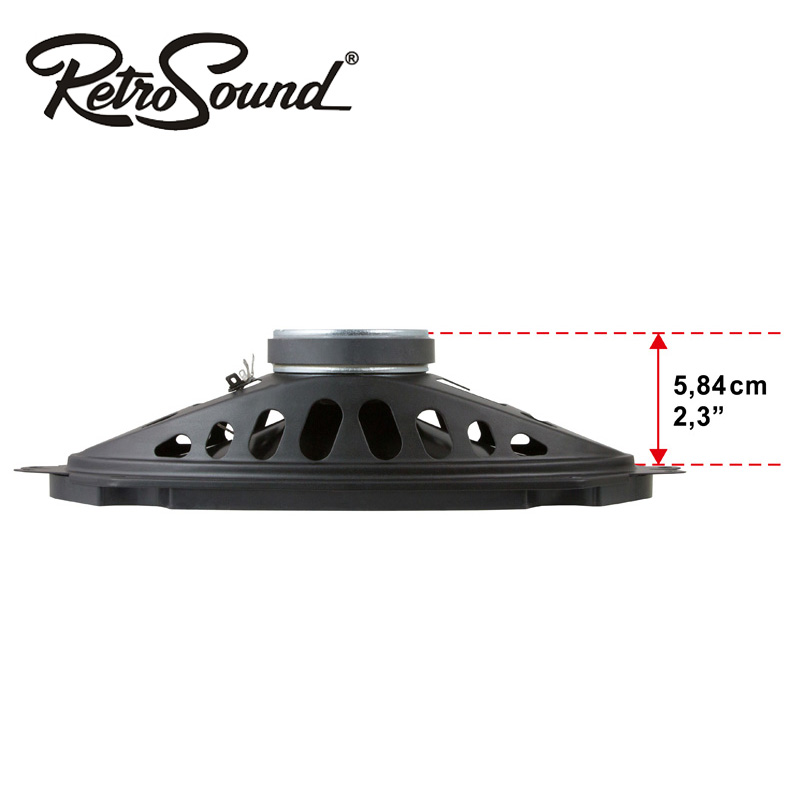 RETROSOUND S-412 Lautsprecher 4"x10" Coax Speaker 1 Paar (2 Stück) Lautsprecher 