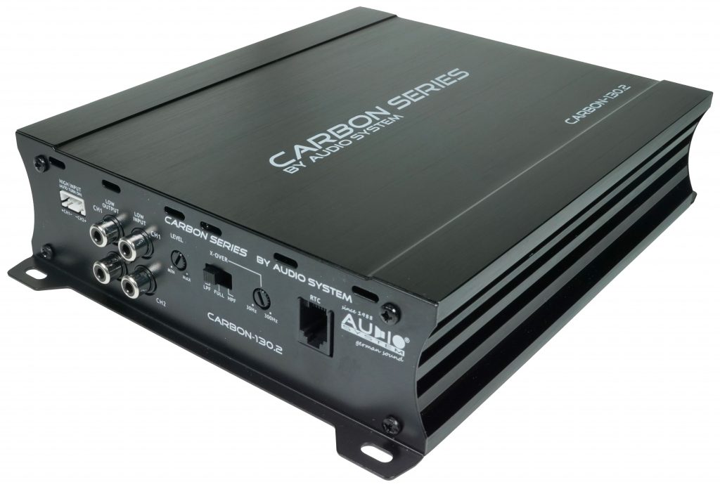 AUDIO SYSTEM CARBON-130.2 2-Kanal analoger Class A/B Hochleistungs Verstärker 260 Watt RMS 