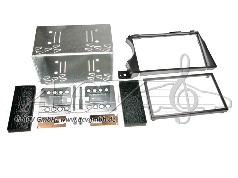 Doppio DIN set completo per SsangYong Actyon Kyron / 