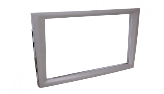 RTA 002.144P11-0 Double DIN principal Ouverture , Gris Argent métallisé Opel sans kink 00 >