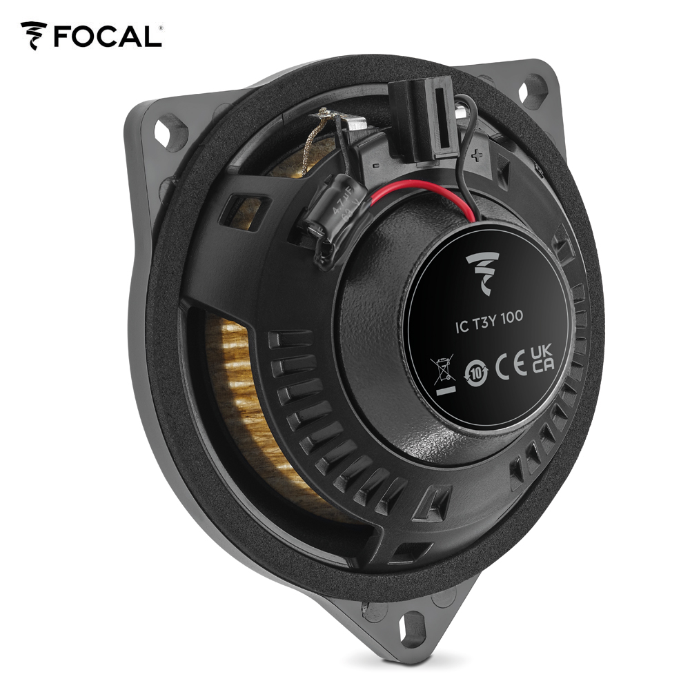 Focal IC-T3Y-100 10 cm (4") 2-Wege Koaxial Lautsprecher Set kompatibel mit Tesla Model 3 Standard, Sr+, Premium Lr Mr, Model Y Standard Sr, Y Premium Lr für Türen hinten