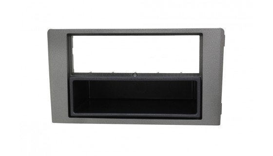 RTA 001.325S10-0 2-DIN mounting frame with storage compartment , IVECO Daily IV + V 12 > , dark gray metallic