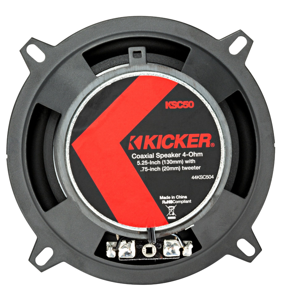 KICKER KSC504 Koax 13 cm Koaxial-Lautsprecher Paar, mit Grill 150 Watt