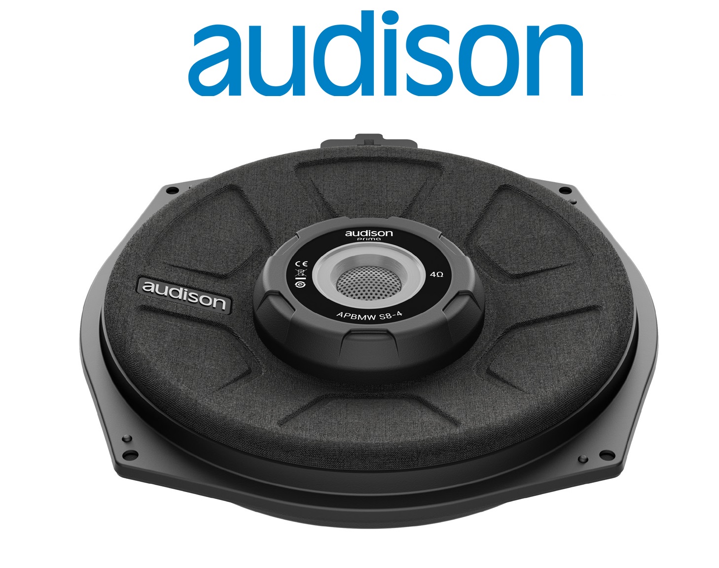 Audison APBMW S8-4 BMW Untersitzsubwoofer 200mm BMW E81/82/87/88,E90/91/92/93,E84,F20/21,F22/23,F30/31/34/35,F32/33/36,F10/11,F06/12/13,F48,F25,F26,F15,F16	