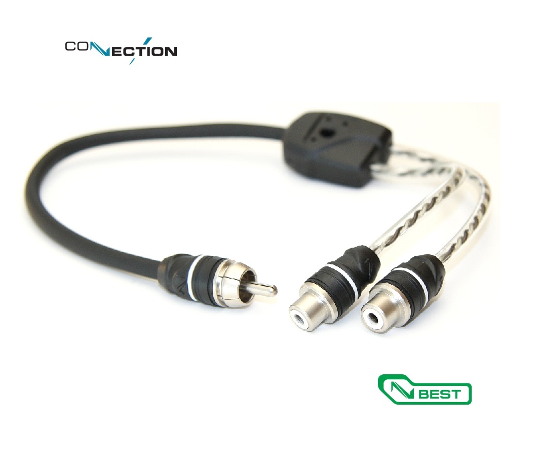 Connection Audison BTF 030.2 Y-Cinch Adapter 2x Buchse - 1x Stecker 