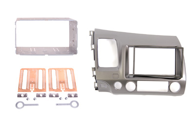 RTA 002.362-0 Double DIN mounting frame ABS gray-black