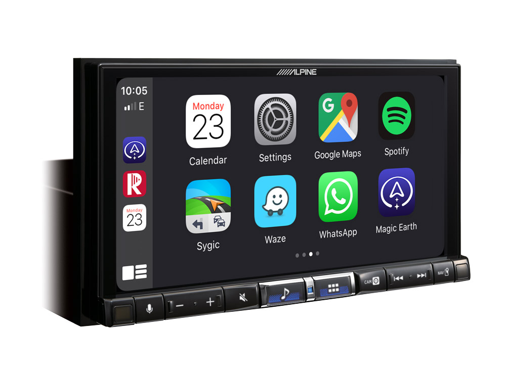 Alpine iLX-705D 2-DIN-Autoradio und Digital Media Station mit 7-Zoll-Touchscreen, DAB+, Apple CarPlay und Android Auto