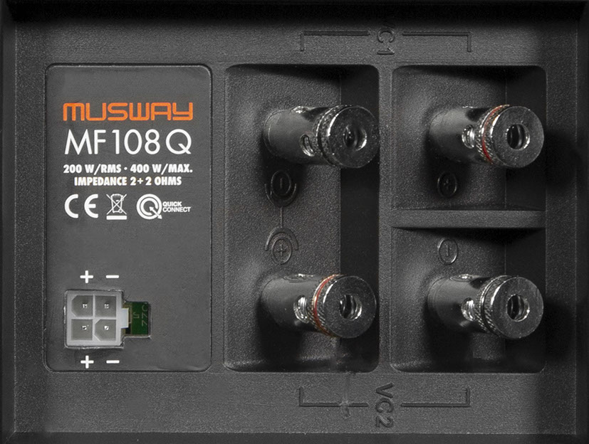 Musway MF1080Q SINGLE-BASSREFLEX-SYSTEM 20cm Subwoofer