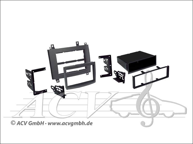 Radioblende Doppel-DIN Cadillac CTS / SRX