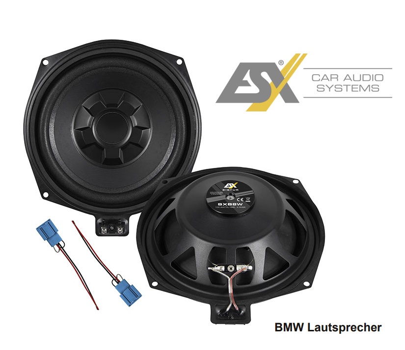 ESX SXB-8W 20 cm (8”) Subwoofer für BMW Fahrzeuge BMW E/F/G MINI R/F Modelle - 1 Paar