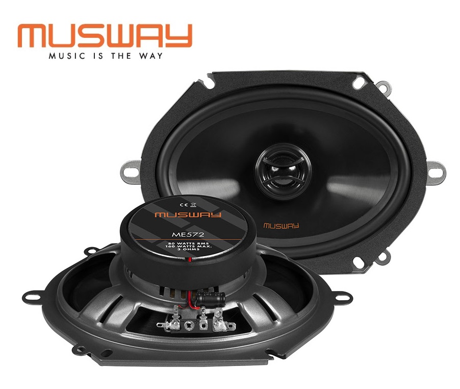 MUSWAY ME-572 13 x 18“ CM (5 x 7”) 2-WEGE KOAX-LAUTSPRECHER 160 Watt 1 Paar