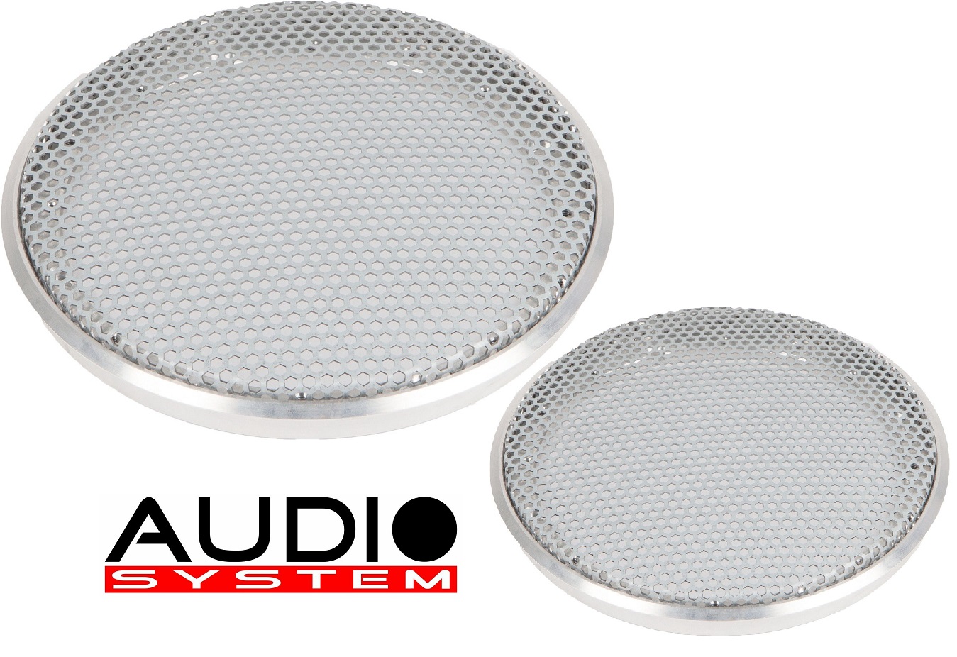 AUDIO SYSTEM GI 165 ALU hochwertiger Aluring + Gitter 16cm 1 Paar