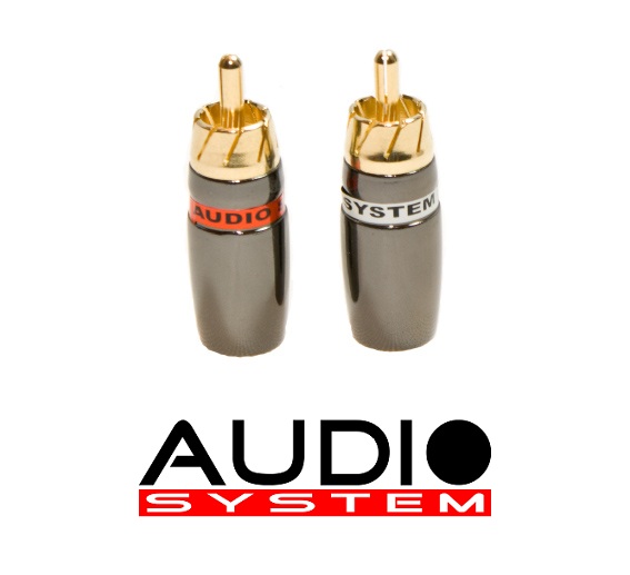 Audio System RCA connectors 1 pair of Z-ChBlack plug 