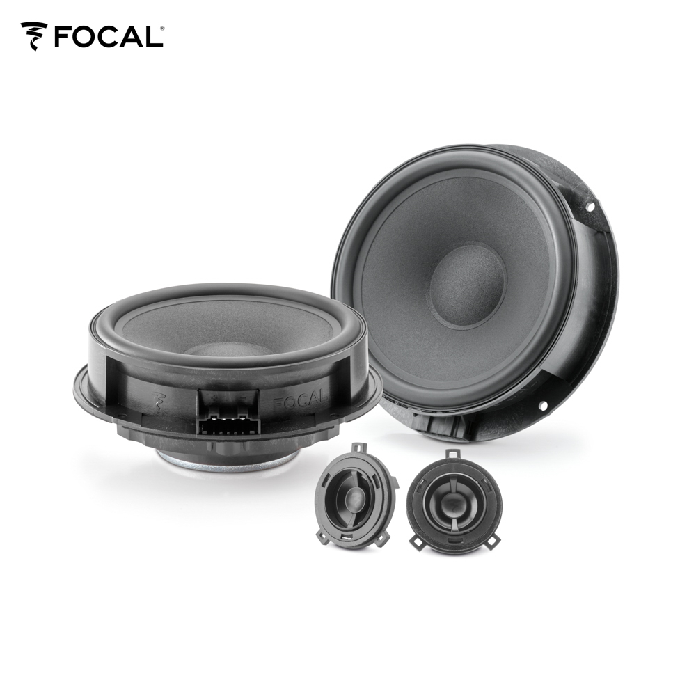 FOCAL IS-VW-165 16,5 cm (6.5") 2-Wege Kompo Lautsprecher Set kompatibel mit Audi, Seat, Skoda, Volkswagen VW 