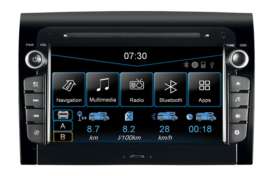 ESX VNC730-FI-DUCATO-DAB Naviceiver Fiat Ducato, Peugeot Boxer, Citroen Jumper mit Caravan Software und DAB Tuner