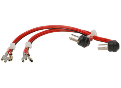 RTA 302.500-0 LS Kabel 2 x 0,75mm gelängt mit runden DIN Steckern L = 100cm, Preis für 2 Stück