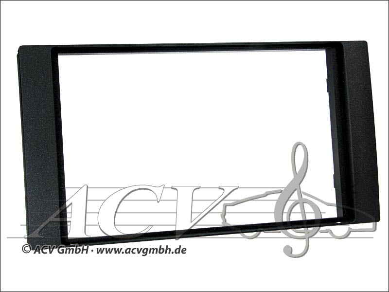 Radioblende Ford Rubber Touch 2005 -> Double DIN Black 