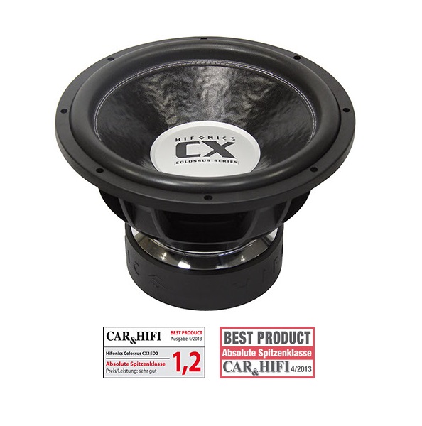 Hifonics COLOSSUS CX15D2 SUBWOOFER 38 cm CX-15D2 9000 Watt