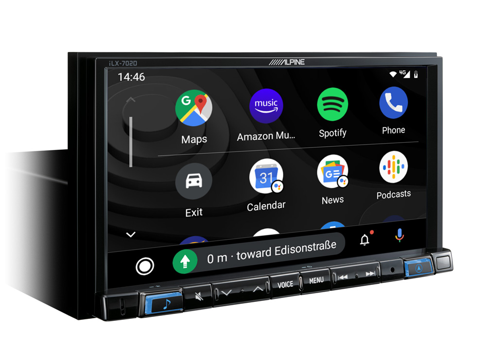 Alpine iLX-702D Autoradio mit DAB+, 7-Zoll Display, Apple CarPlay und Android Auto Unterstützung