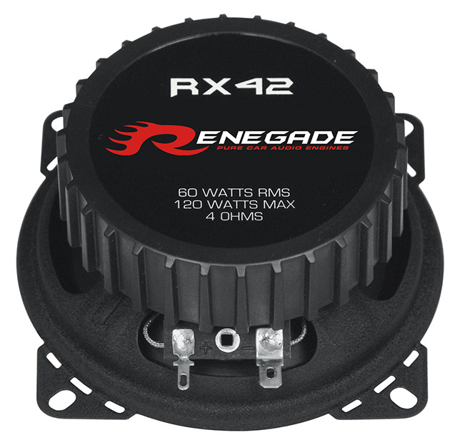  Renegade RX42 10 cm (4") 2-Wege Koaxial-Lautsprecher 1 Paar 120 Watt Koax 10 cm 