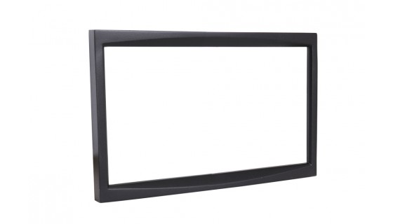 RTA 002.286-0 Double DIN mounting frame black ABS