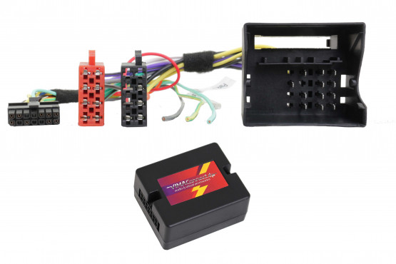 Radio Einbausatz CAN Bus Lenkradadapter, Radioblende 1-DIN und 2-DIN, Antennendiversity für VW, Seat, Skoda Fahrzeugen