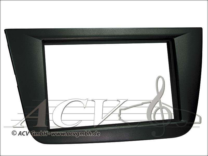 Radioblende Seat Altea / Toledo Double DIN Black 