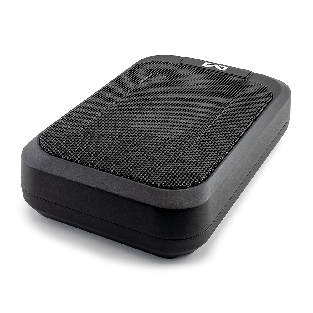 AMPIRE ACTIVE9-SQ Aktiv-Subwoofer, 7"x9", 230/460 Watt mit "Auto Turn-On" mit Bass Level Fernbedienung 