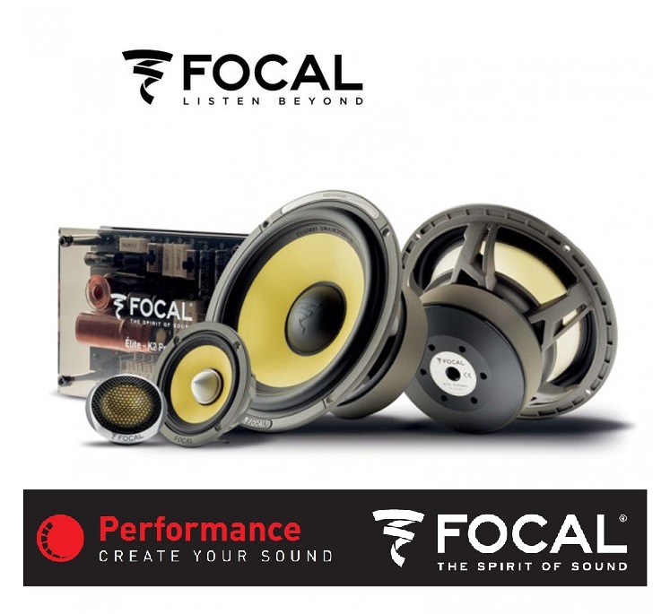 FOCAL ES165KX3 K2 POWER-Serie 16,5 cm (6.5") 3-Wege Kompo Lautsprecher Set 240 Watt