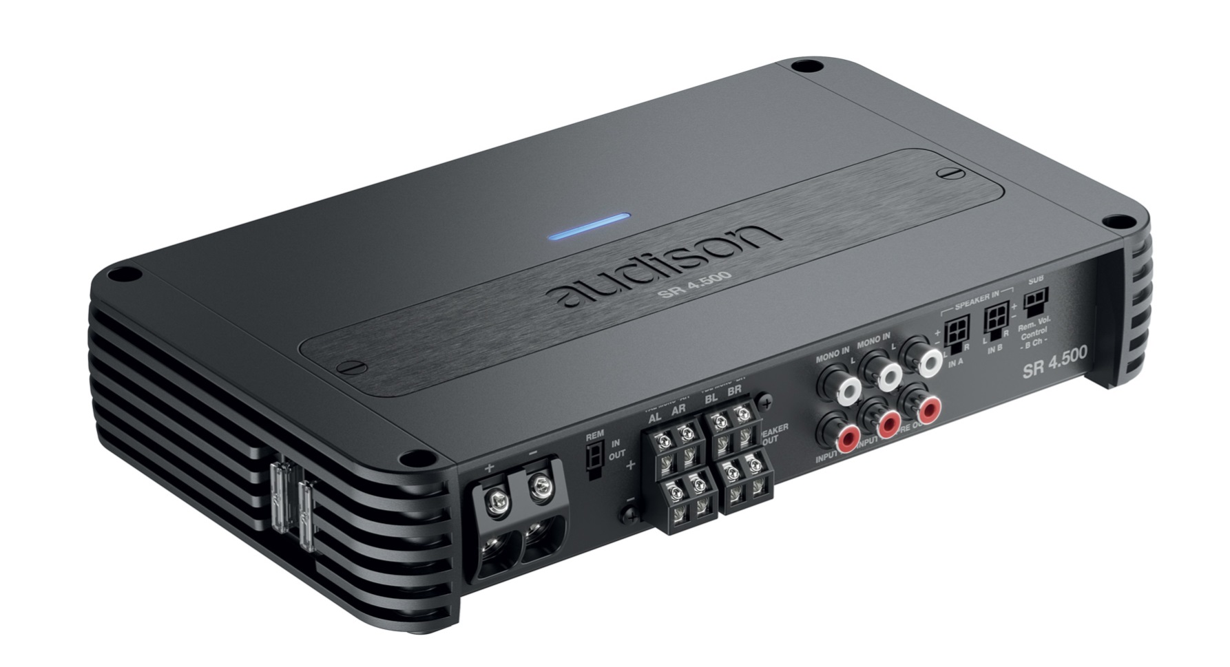 Audison SR 4.500 Ver.2 4-KANAL VERSTÄRKER Class D Verstärker mit FREQUENZWEICHE 880 Watt