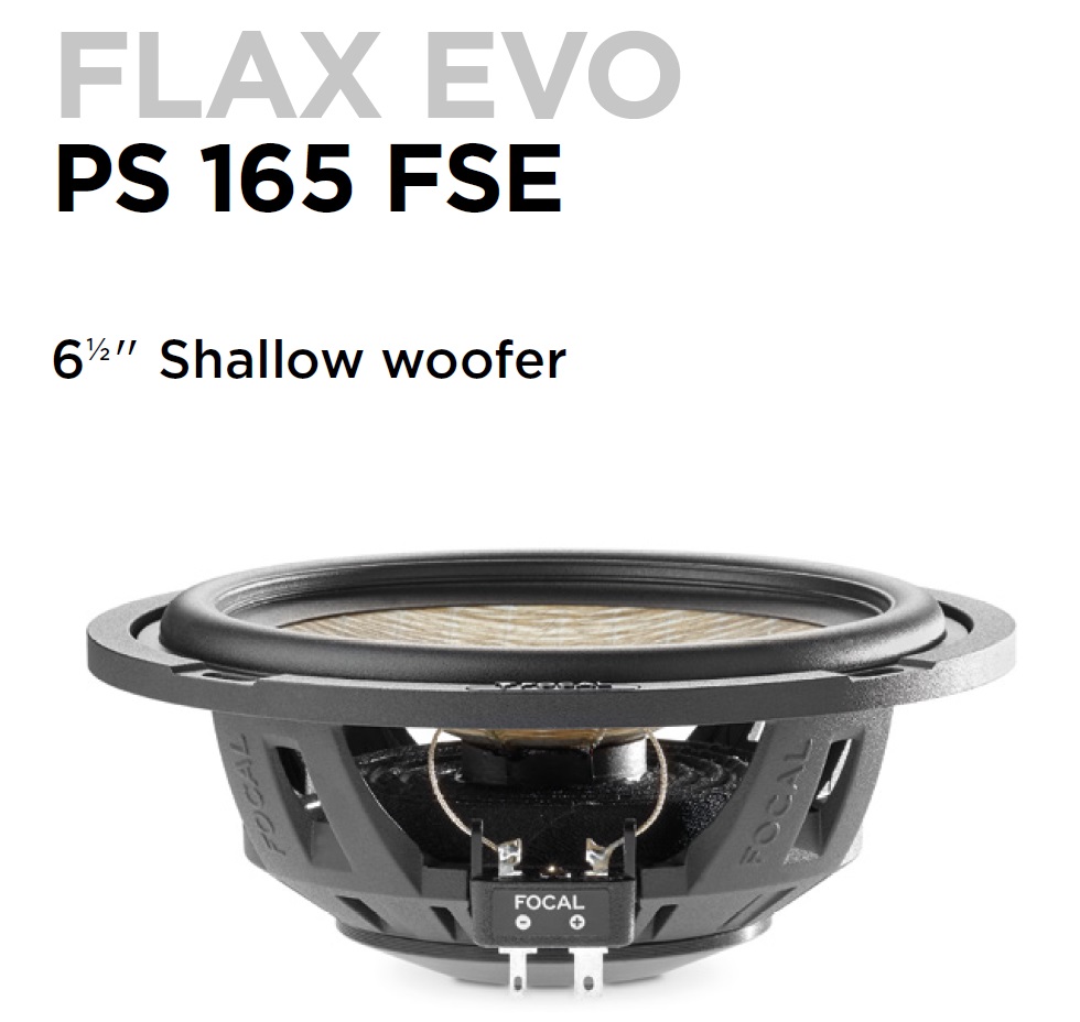 Focal PS165FSE Flax EVO Shallow PS165FSE 2-Wege Compo 16,5cm 2-Wege Komponenten Lautsprecher 120 Watt