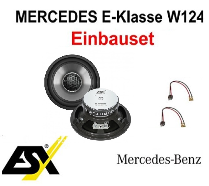 Lautsprecher Set ESX QE120 für Mercedes E-Klasse W124 1984-1997 vorne  1Paar