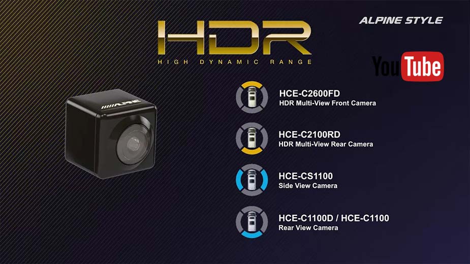 Alpine HCE-C2600FD HDR Multiview-Frontkamera (High Dynamic Range)