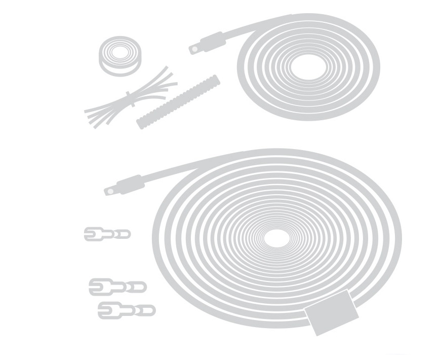 Connection Audison FPK 350.1 POWER KIT Kabelset Verstärker Anschluß Set 8 mm² 