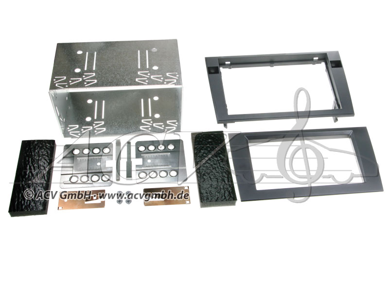 Double-DIN installation kit for Audi A4 (B6/B7) / Seat Exeo 