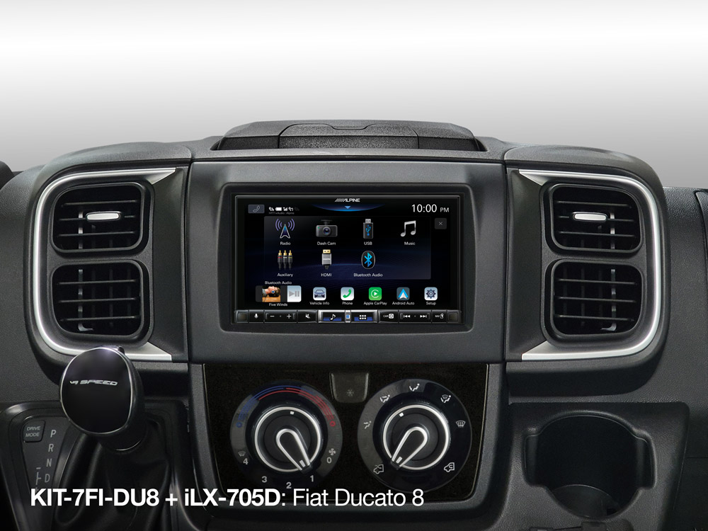 Alpine iLX-705D 2-DIN-Autoradio und Digital Media Station mit 7-Zoll-Touchscreen, DAB+, Apple CarPlay und Android Auto