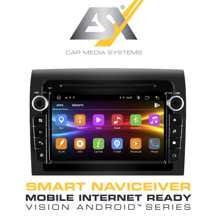 ESX N740-DBJ-4G Autoradio Navigation für Fiat Ducato Typ 250 und Typ 290, Citroen Jumper Typ 250 und Typ 290, Peugeot Boxer Typ 250 und Typ 290, ohne Navisoftware