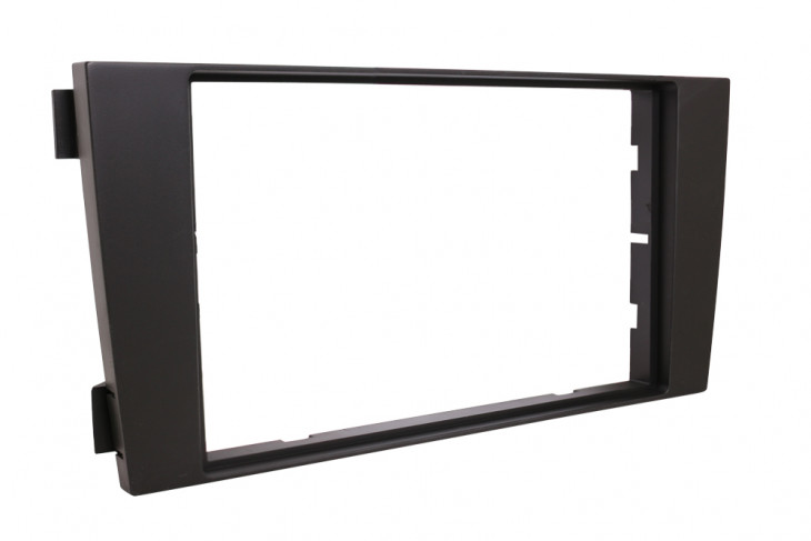 RTA 002.116-0 Double DIN mounting frame black ABS